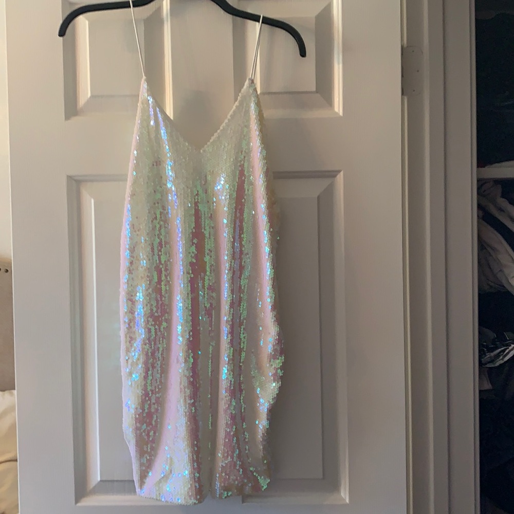 Sequence spaghetti strap dress